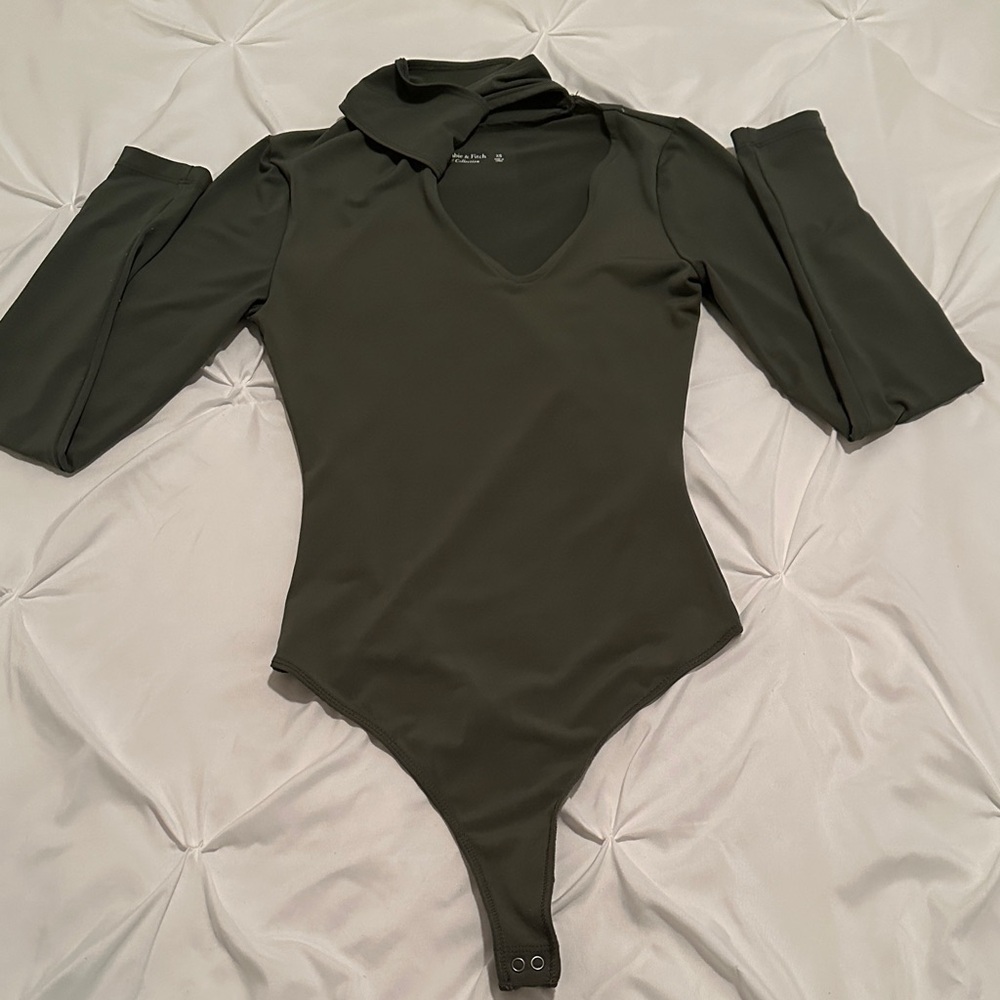 Abercrombie & Fitch Dark Green Bodysuit